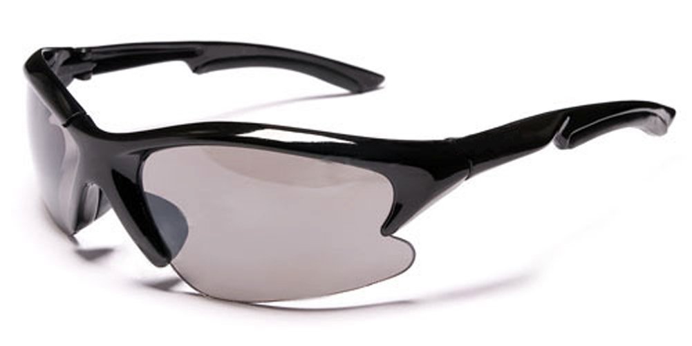 RayZor Uv400 Pink Sports Wrap Sunglasses Smoked Mirrored Lens 424 